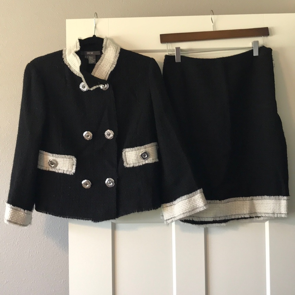 Per Se Wool Skirt Suit